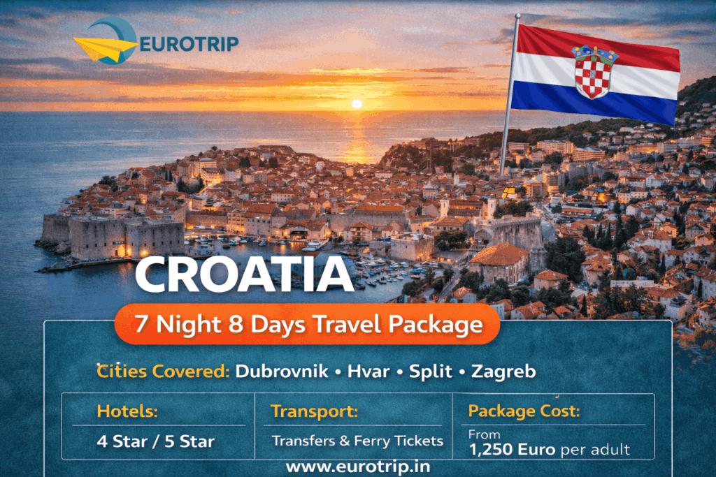 Croatia 7 Night 8 Days Travel Package